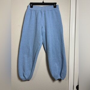 Free People Beach Hailee Relaxed Fit Textured Knit Joggers w/ Elastic Waistband